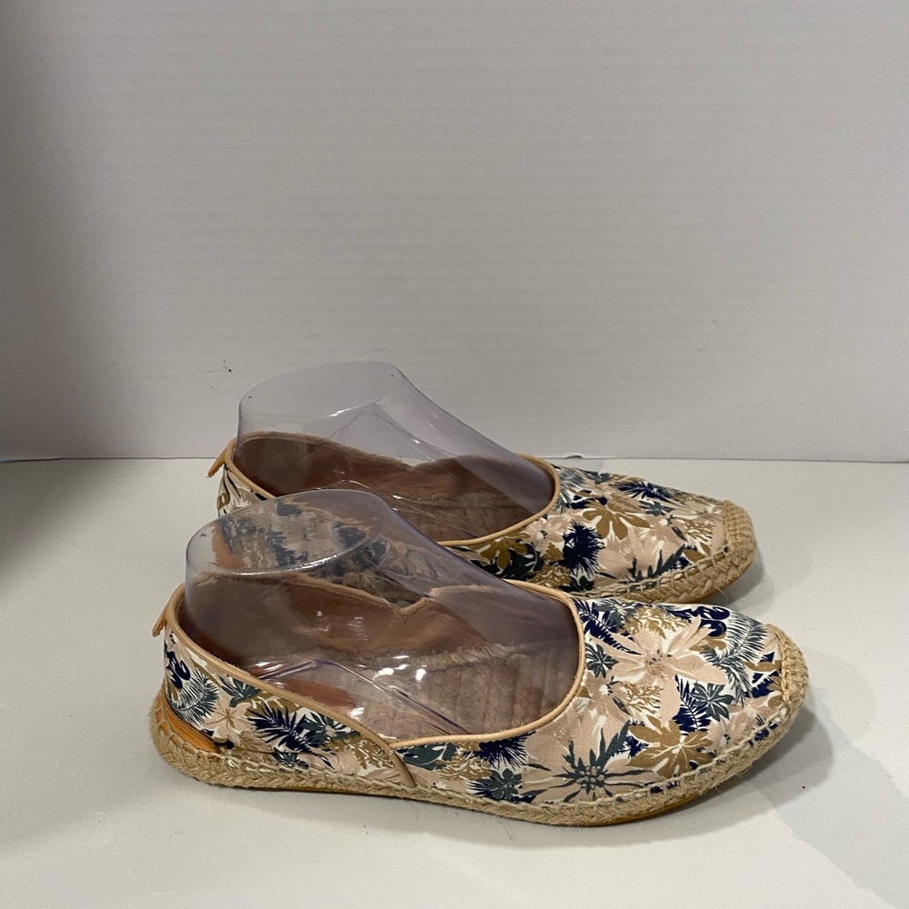 Rag & Bone Georgie Espadrilles Floral Canvas Flats Sz 37 - Picture 4 of 9